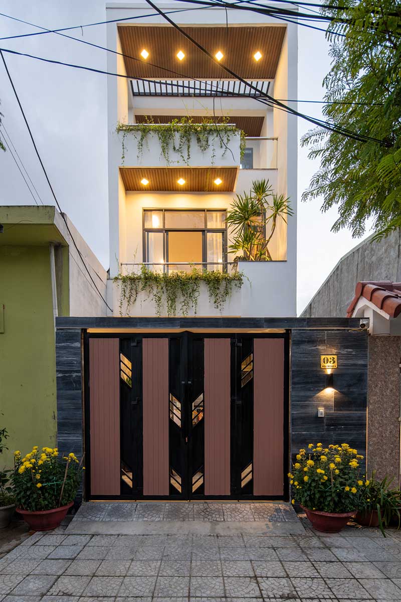 nhà phố đẹp 3 tầng hiện đại