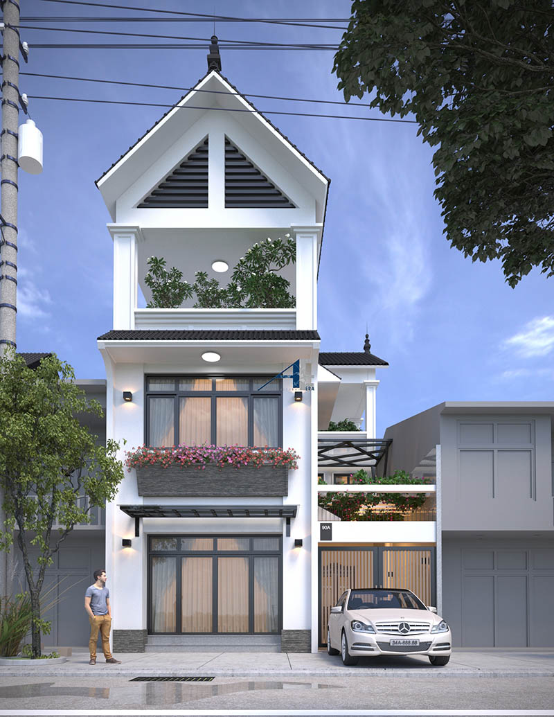 nhà phố hiện đại 3 tầng